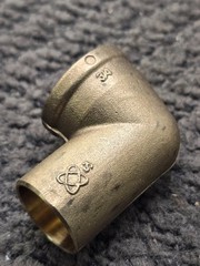 (QTY 25) Nibco 707-3-LF 3/4″ Lead-Free Forged DZR Bronze Solder Elbow Fittings