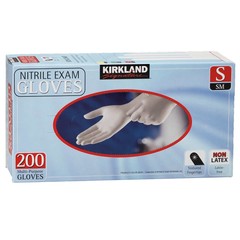 Kirkland Signature Nitrile Exam Powder Free Exam Gloves Size Small 200 Count