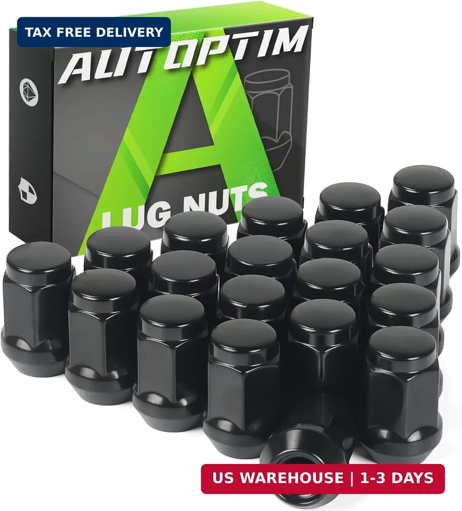 AUTOPTIM 1/2-20 Lug Nuts – Replacement for 1987-2018 Jeep Wrangler JK, 2002-2012