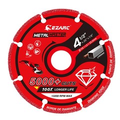 EZARC Diamond Cutting Wheel 4 1/2 x 7/8 Inch for Metal, Cut Off Wheel with 5000+