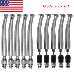 1-5 YABANGBANG Dental High Speed Handpiece + 4 Hole Quick Coupler 360° Swivel US