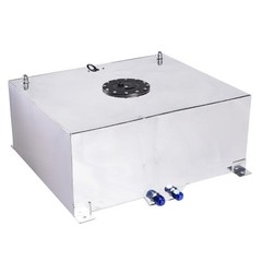 20 Gallon 80L Universal Aluminum Fuel Tank Oil Level Sensor Silver