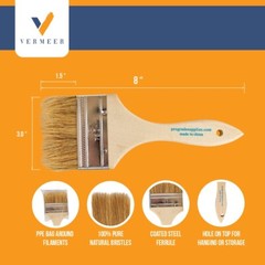 96 Pack – 3″ Chip Brushes for Paints, Stains, Varnishes, Glues & Gesso