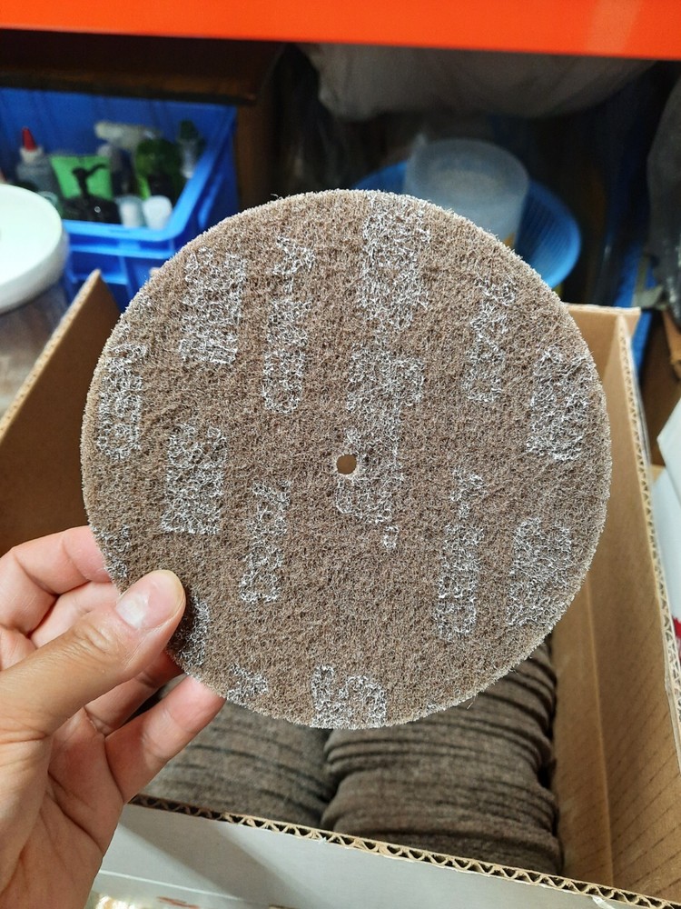 10 Pack – 6” x 1/4″ Scotch-Brite Cut & Polish Finishing Disc Medium 1/4” Arbor