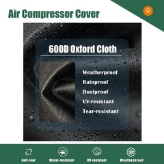 Waterproof Air Compressor Cover – Heavy-Duty 600D Oxford Fabric, Fits 50″x24″x26