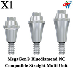 1x Dental MegaGen® Bluediamond NC Compatible Straight Multi Unit Abutments