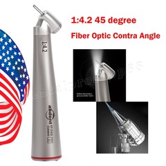 Dental 45° Angle Electric Handpiece Surgical 1:4.2 Fiber Optic NSK Ti Max Z45L