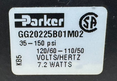 NEW PARKER GG20225B01M02 SOLENOID VALVE 110/120V 50/60HZ 7.2W