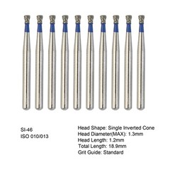 Dental Diamond Bur FG High Speed Bur Pear Round Taper 830 856 850 Chamfer Coarse