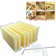 7ps Upgraded Auto Flowing Honey Beekeeping Beehive Frame Bee Comb Hive Foodgrade