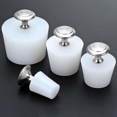 Silicone Bung With Handle Tapered Plugs Wine Stoppers Reusable Sealing Stopper