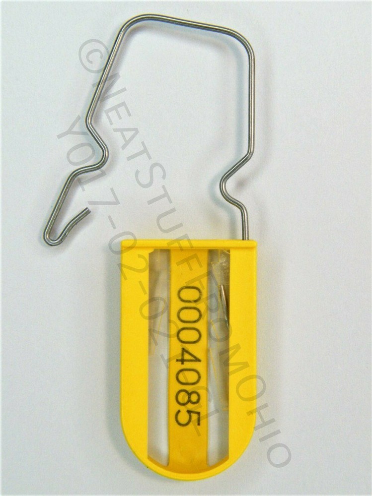 Electric Meter Seal Tamper Tag Padlock 10 Pack NUMBERED