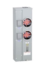 Square D MP22125 200 Amp w/2 Gang 125A Meter OH/UG MP22-125 EUSERC as WEP2211
