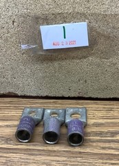 NOB Lot Of 3 Penn Union Compression Lugs BLU Purple Die B-15 4/0 CU