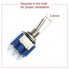 10pcs 3 Pin SPDT ON-OFF-ON 3 Position Mini Toggle Switches MTS-103 US