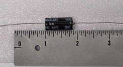 5 pcs Mallory – 10uF 160V Capacitor -Axial Aluminum Electrolytic NOB
