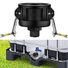 275 330 Gallon IBC Tote Tank Drain Adapter 2″ Garden Water Hose Faucet Tool 3/4″