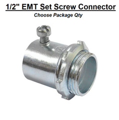 1/2″ EMT Conduit UL Set Screw Connector Zinc Steel H-50S