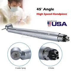 NSK Style Dental Surgical High Speed Handpiece 45 Degree 4 Hole 3 Water Spray