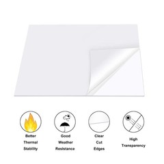 8 X 12 Clear Acrylic Sheet Plexiglass Plastic Sheet for Crafts Transparent Acr