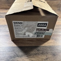 Siemens Ringless Type Meter Socket 200 A 4 Jaw 1-Phase Outdoor Use SUAT317-0G