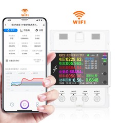 AC110V 220V Smart Life Din Rail WIFI Smart Energy Meter Timer Power 100A 50/60Hz