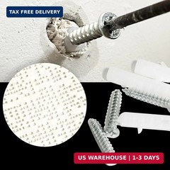 20 Packs Drywall Masonry Anchor Repair Kit Heavy Duty Wall Hole Patch Filler Fit