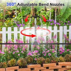 1-Set Drip Irrigation System, 20Ft 5/16″ Hose Garden Watering Misting System …