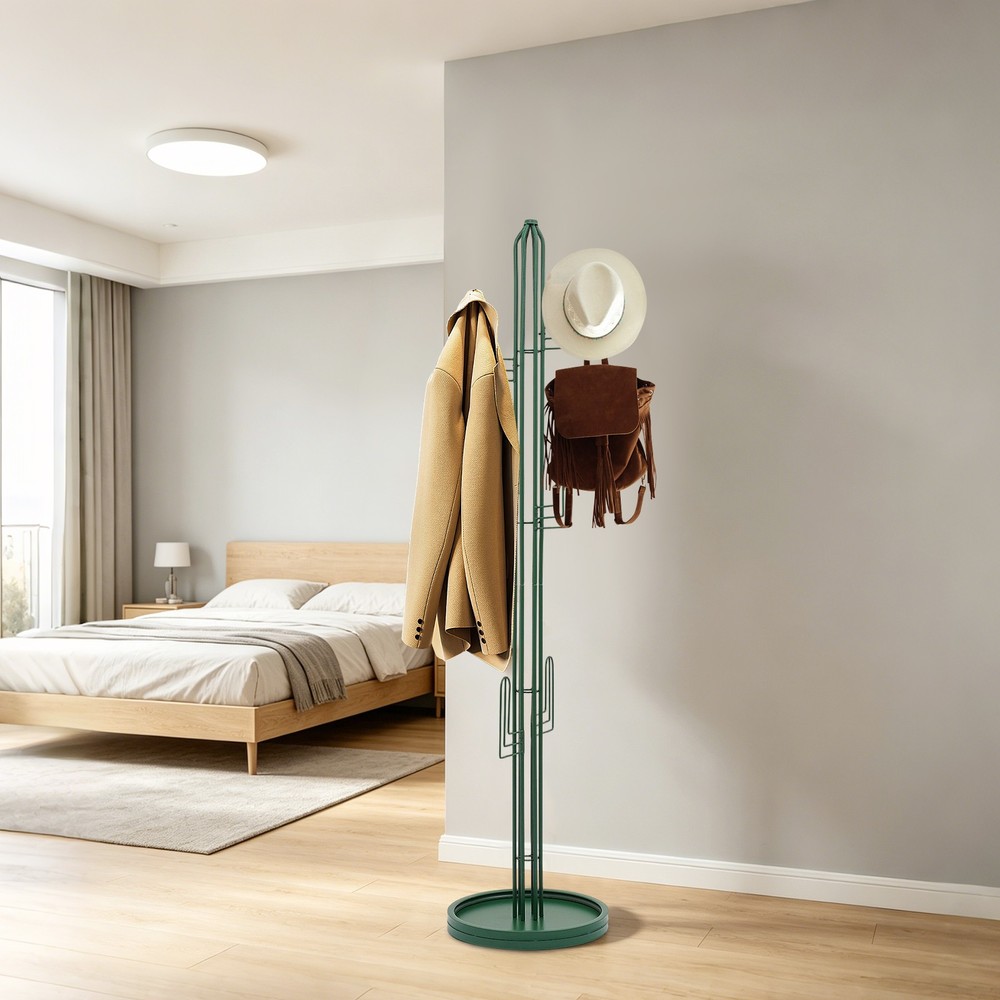 Clothing Rack Stand Freestanding Coat Rack Cactus Shape Clothing Stand
