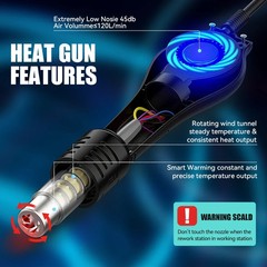 Soldering iron Kit Station Hot Air Gun Heat Desoldering Rework station Welding