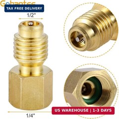 R134A Can Tap, Puncture R134a Refrigerant Dispenser with Tank Adapter for 1/4…