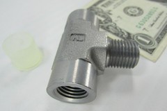 Parker 1/4″ NPT/NPTF Male x Female Branch Tees Hydraulic 5000 PSI Pipe Threads
