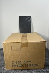 100 NEW TOP QUALITY BLACK SINGLE 7MM SLIM DVD CASES