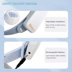 5W Dental LED Surgical Headlight Headband ENT Headlamp Wireless Light Filter
