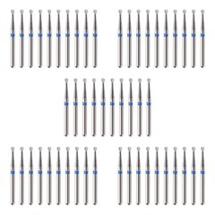 50pcs Dental Diamond Bur ball Round Drill for High Speed Handpiece FG1.6mm BR-46