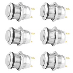USA 12mm Waterproof Momentary Push Button Switch 12v Power Push Button 6pcs/set