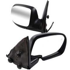 Black L&R Side Mirrors 01-02 Chevy Silverado 1500 HD Heated Manual Folding