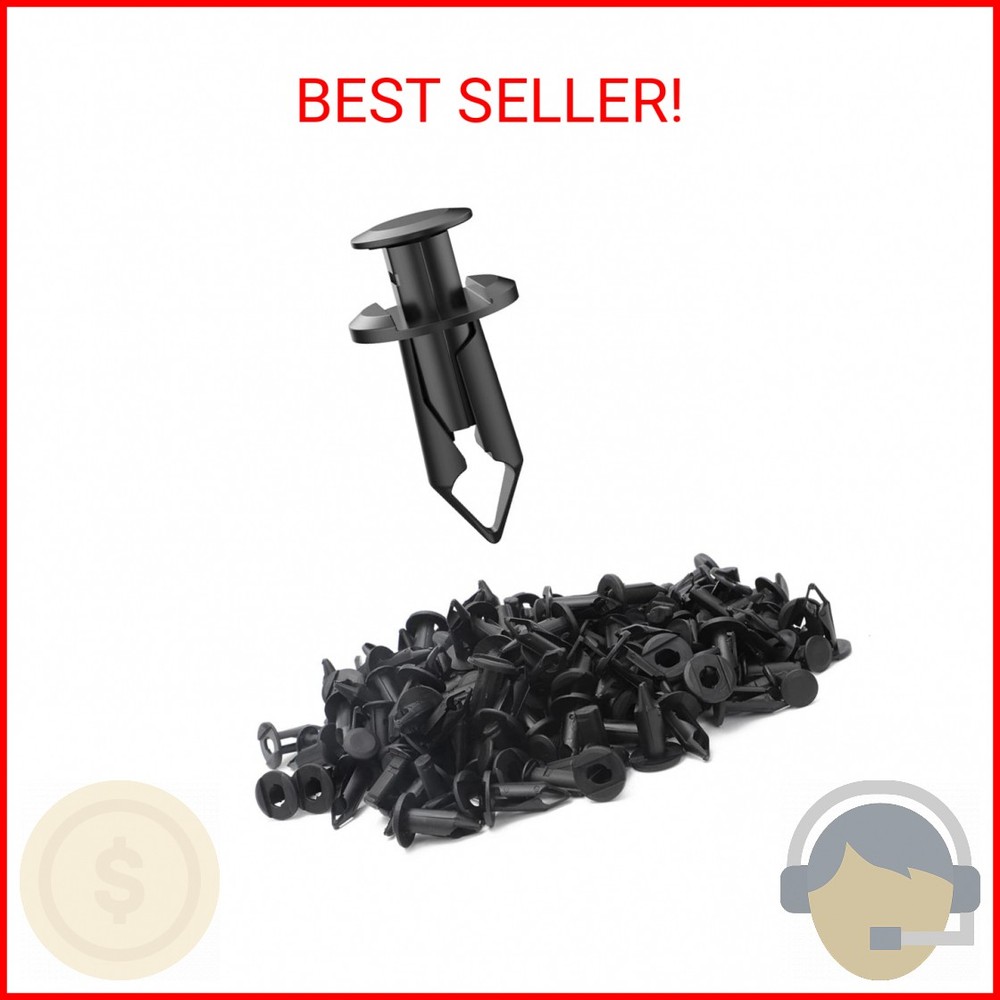 Alpha Rider 100pcs 8mm Fender ATV Push Retainer Clips Fastener for Honda Suzuki
