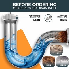 Eco-Friendly 25FT Drain Snake with Automatic Feeding & Video Instructions