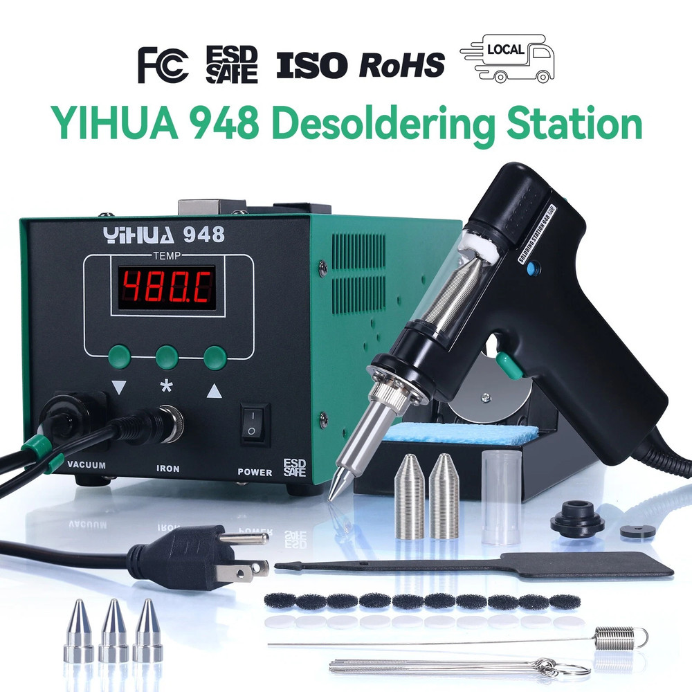 YIHUA 948D-I Desoldering Station 110W Vacuum Pump Digital Soldering Station