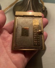 Vintage 50s Mini Pocket Size Rolodex Address Book 2.5”x1.75” Goldtone ’57