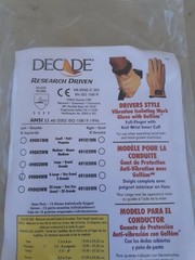 New DECADE Work Glove 49004WN Left Hand XL Driver Style Full-Finger