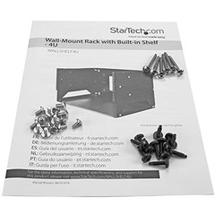 Startech.Com 2-Post 4U Open Frame Wall Mount Network Rack Built-In Shelf Wall