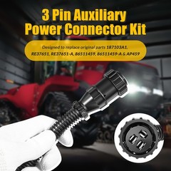 3 Pin Auxiliary Power Connector Kit 187103A1 Replace# 86511459, RE37651, AP459