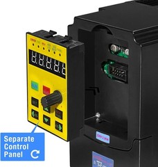 VFD 1.5KW 2HP 220V 1 or 3 Phase Input 3 Phase 0-400HZ Output 10A