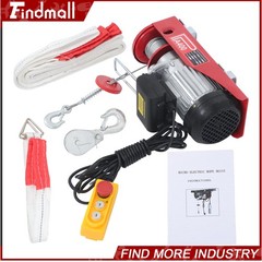 Findmall Mini Electric Hoist PA400 880lbs 14ft/4.2m Wired Remote Control 980W
