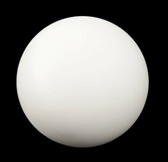 Solid Plastic Ball 4″ Diameter White Acetal Polyacetal Plastic Low Friction