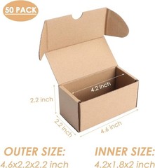 Lightweight 50 Pack Cardboard Shipping Boxes for Small Business & DIY Gifts