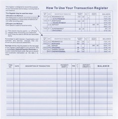 20 Pack Checkbook Register, Check Registers for Personal, Blank Ledger Transa…