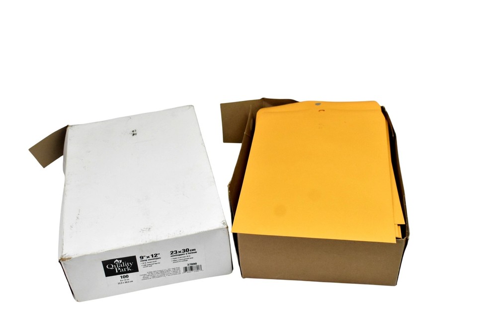 Quality Park 9 X 12 Clasp Envelopes 100 Pack Brown Kraft 28lb Made In Mexico